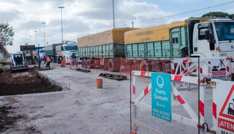 Avanza la reparación integral de las losas de la avenida Almirante Brown