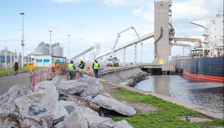 Puerto Quequén fortalece un sitio estratégico para garantizar la operatoria portuaria