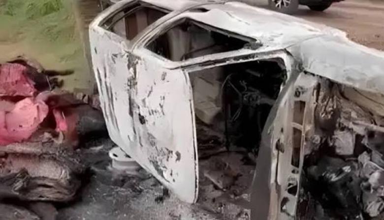 Abigeato en Lobería: faenaron seis vacas y la fuga terminó con una camioneta incendiada