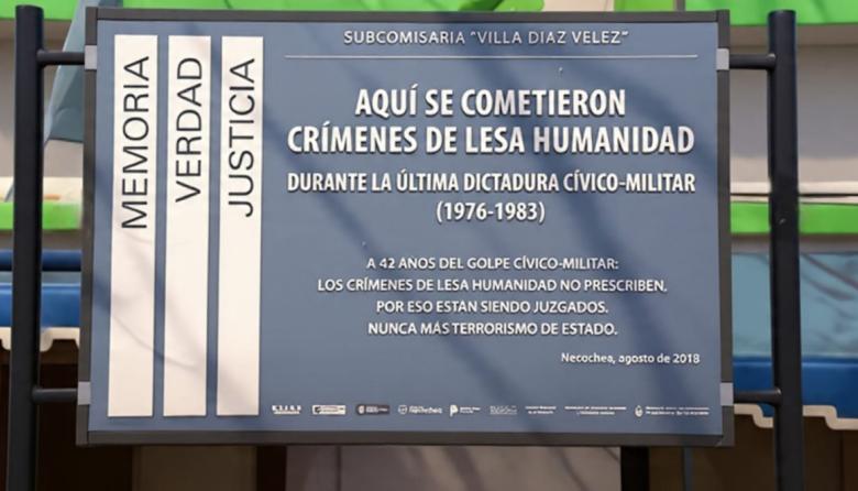 Repondrán la señalización de la Subcomisaría de Villa Díaz Vélez como Sitio de Memoria: qué pasó con el cartel original