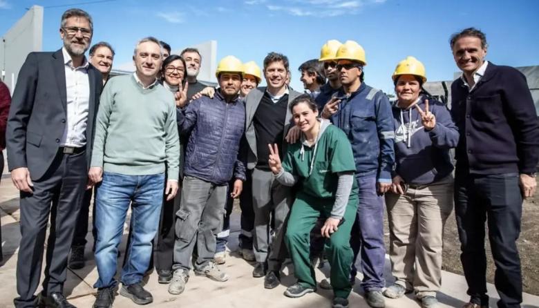 Andrea Cáceres acompañó a Kicillof en la inauguración del primer módulo del Complejo Abasto