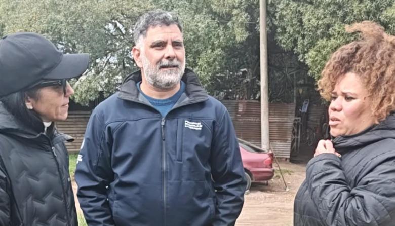 Andrea Cáceres y Diego Ginestra visitaron el Centro de Murga Hoy Bailaré