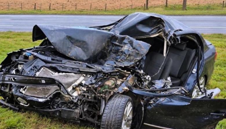 Tragedia en la Ruta 2: un joven de 29 años murió tras un choque múltiple en Castelli