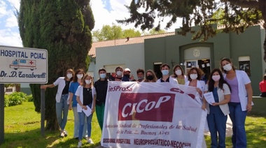 El paro de  profesionales de la salud tuvo su reflejo en Necochea