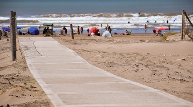 Siguen las obras en la Villa balnearia para mejorar el acceso a la costa
