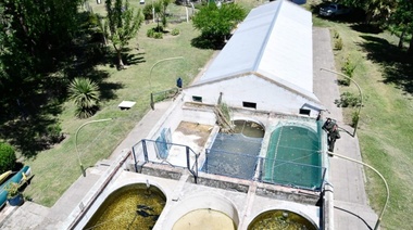 Estación de Piscicultura: arreglo de tanques, oficinas, instalaciones, peceras y pintado