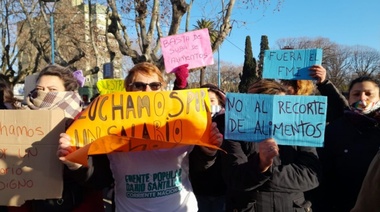 El movimiento piquetero de Necochea también protestó contra la persecución del gobierno nacional