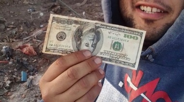 Tesoro en un basural: Encontraron más de 50 mil dólares