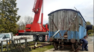 Construyen el Bibliovagón de Tamangueyú con aportes de Puerto Quequén