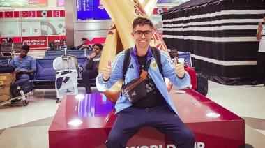Hablamos con el necochense que cubre el mundial de Qatar con "Un Metro Adelantado"