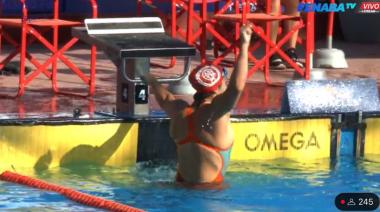 La necochense Guadalupe Angiolini en natación batió récords de tiempo cosechando 4 medallas