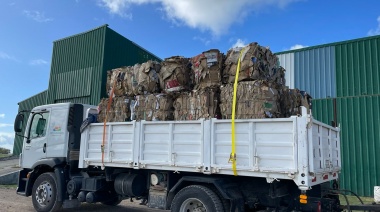 Entregaron materiales reciclados en San Cayetano