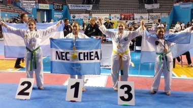 Necochenses brillaron en el Campeonato Sudamericano de Taekwon-Do ITF: 7 campeones nuevos locales