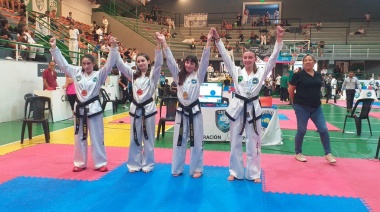 Gran actuación de necochenses en el campeonato de la costa de Taekwondo ITF: 16 medallas