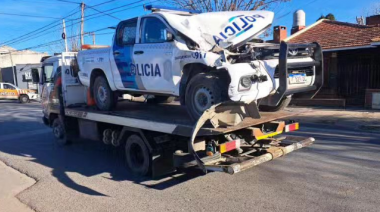 Necochea: patrullero se chocó un camión estacionado