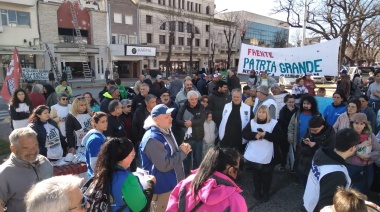 Comenzó la protesta en pleno centro contra el veto a la reforma jubilatoria