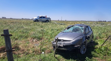 Ruta 228: Volcó un auto y no hubo heridos