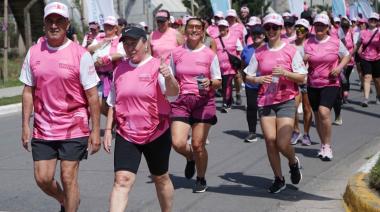 Quequén celebró con éxito su correcaminata rosa para concientizar sobre el cáncer de mama
