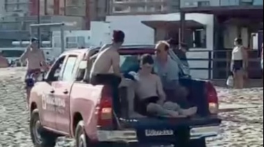 Violenta pelea en la playa: un joven resultó herido y fue trasladado al hospital