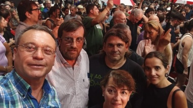 Radicales de Quequén presentes en el acto de Abad: reafirmaron el compromiso con el futuro del partido