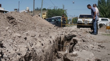 Necochea avanza con una importante obra de desagües pluviales en Barrio Norte