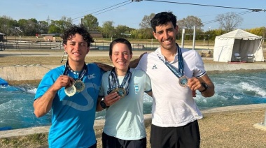 El canotaje necochense se lució en el Panamericano: Trípano y Castiglione, campeones en Alabama