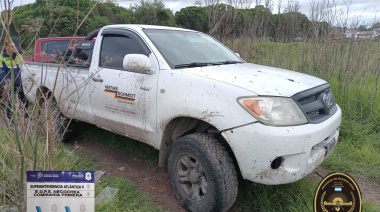 Recuperaron la Hilux robada, pero con importantes daños y faltantes