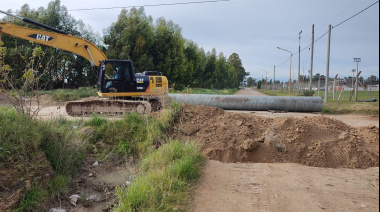 Comenzaron los trabajos para solucionar el estancamiento de agua en el Barrio Las Ranas