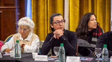 La necochense Andrea Cáceres, presente en la plenaria de COPRETI junto a Kicillof