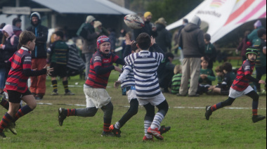 Fue un gran encuentro para pequeños: Club Náutico reunió a casi 300 jugadores de rugby infantil en Necochea