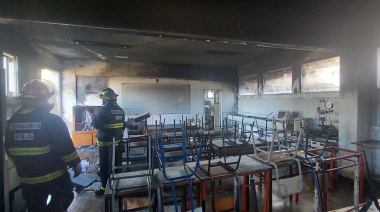 Incendio en la Escuela Técnica N° 2: investigan si el siniestro fue intencional