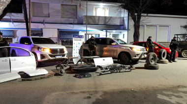 Desbarataron una banda que robaba vehículos en Mar del Plata: camionetas, autopartes y patentes falsas secuestradas