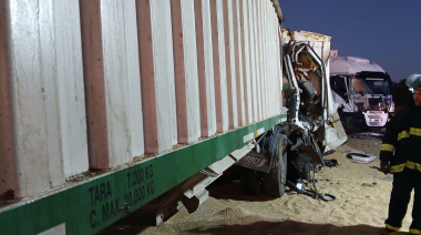 Fatal accidente en la Ruta 228: un camionero de Orense murió en un choque en cadena entre 4 camiones