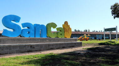 Nuevo cartel “SanCa” en el Frente de Vías: identidad y orgullo local a la vista