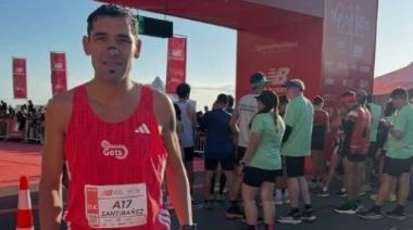 Federico Santibáñez brilló como el mejor necochense en la Media Maratón de Mar del Plata