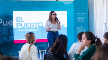 Jimena López encabezó el cierre del segundo curso docente sobre Puerto Quequén