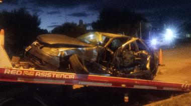 Ruta 55: grave choque frontal dejó heridos a 20 kilómetros de Pieres