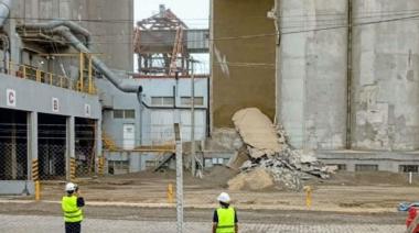 Incidente en Terminal Quequén: colapsó parte de un silo de casi 100 años
