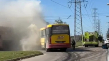 Un colectivo se prendió fuego en Quequén y crecen los reclamos por el transporte