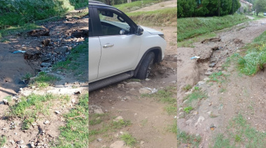 Al menos tres años de reclamos: otro vehículo cayó en el cráter de 511 y 520 en Quequén
