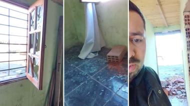 Denuncian que policías destrozaron una casa en construcción durante un allanamiento en Necochea
