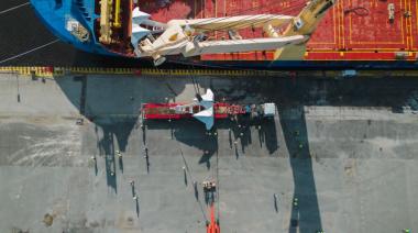 Descarga histórica en Puerto Quequén: operación para Vaca Muerta con YPF en marcha