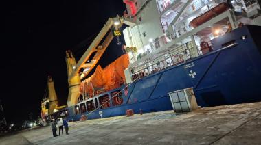 BBC Odesa amarró en Puerto Quequén con 1.393 toneladas para una operación logística clave