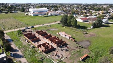 Avanza la obra de la Escuela Técnica de San Cayetano: ya finalizaron la cubierta y las instalaciones principales