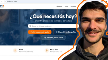 Un joven necochense creó una plataforma para encontrar servicios confiables