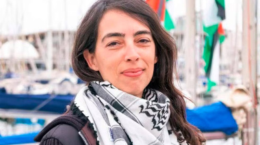 Una activista argentina que estuvo detenida tras una misión humanitaria en Gaza llega a Necochea