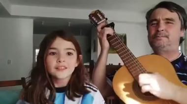 Padre, hija y una guitarra: la canción argentina que se volvió viral