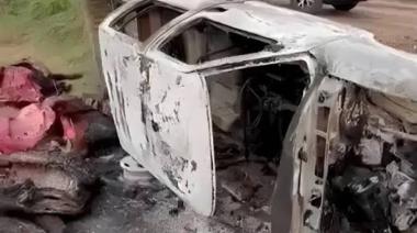 Abigeato en Lobería: faenaron seis vacas y la fuga terminó con una camioneta incendiada