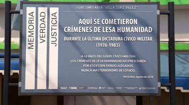 Repondrán la señalización de la Subcomisaría de Villa Díaz Vélez como Sitio de Memoria: qué pasó con el cartel original