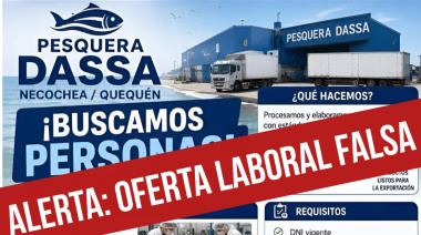 Alerta en Necochea y Quequén: una falsa pesquera ofrece trabajo para obtener datos y pedir dinero